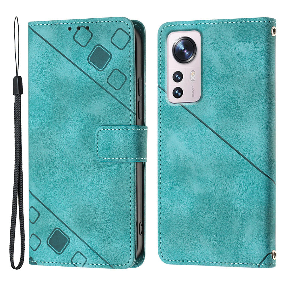 For Xiaomi 12 5G 12X 5G 12S 5G PT005 YB Imprinting Series-6 Skin Touch Phone Case Anti-scratch Leather Flip Phone Cover For Xiaomi 12 5G 12X 5G 12S 5G PT005 YB Imprinting Series-6 Skin Touch Phone Case Anti-scratch Leather Flip Phone Cover